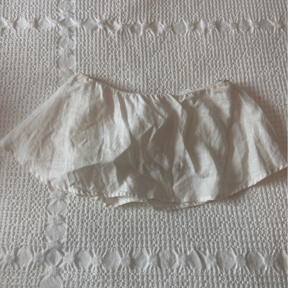 Faithfull the Brand Linen Crop Top